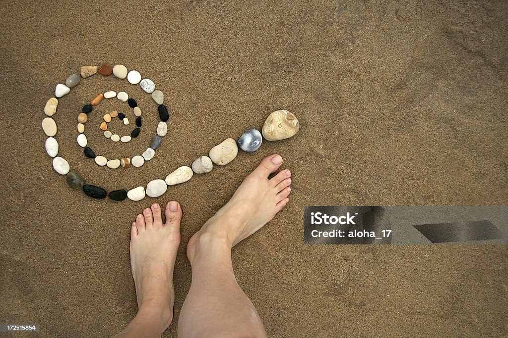 Spiral und Füße - Lizenzfrei Schöpfung Stock-Foto