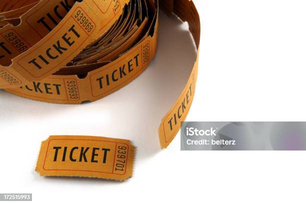 Tickets Stock Photo - Download Image Now - Ticket, Rolled Up, Raffle Ticket