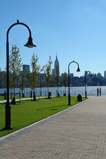 istock waterfront park view of Manhattan 172516180