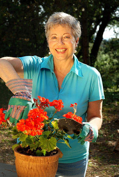 istock Lady in her garden 172516633
