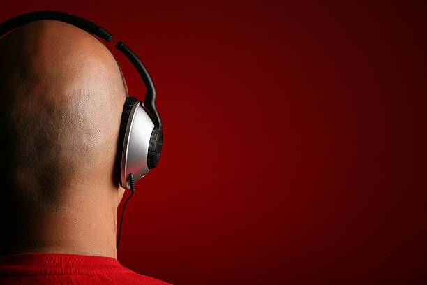 DJ Muzyka głową z słuchawki Odtwarzanie plików MP3 – zdjęcie