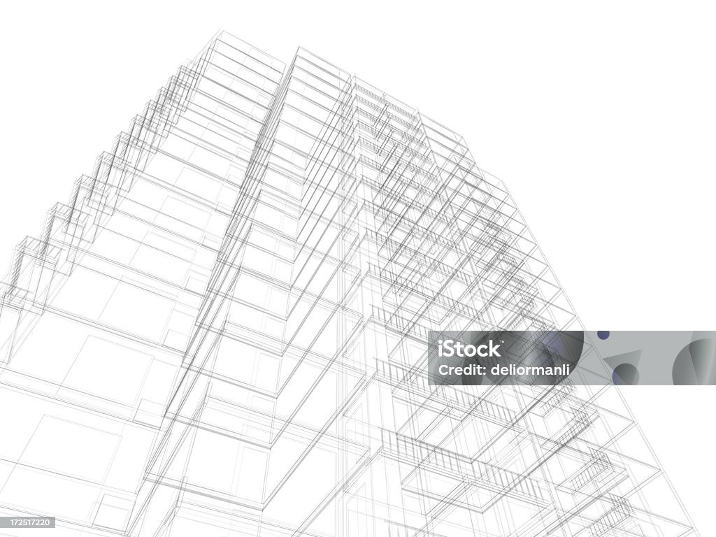 Wire Frame Architectural Background  Abstract Stock Photo