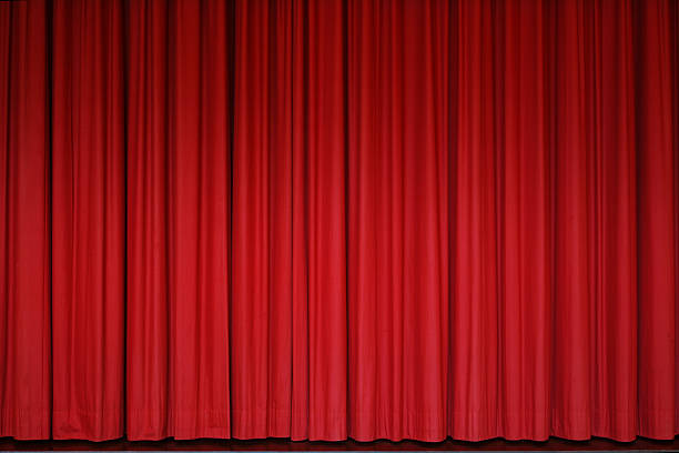 赤のカーテン - カーテン ストックフォトと画像