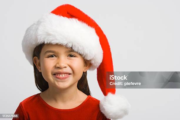 Dziewczynka Santa - zdjęcia stockowe i więcej obrazów Biały - Biały, Boże Narodzenie, Czapka