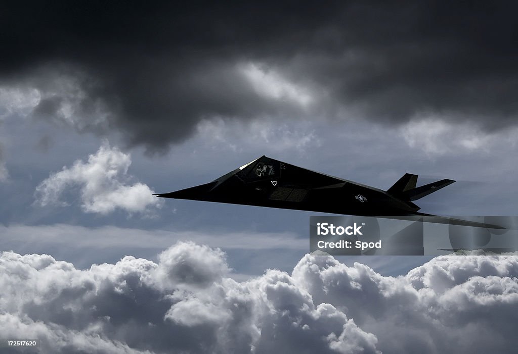Nighthawk F-117A Stealth fighter - Foto de stock de Avión militar libre de derechos