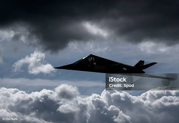 Nighthawk F117a Stealth Fighter Foto de stock y más banco de imágenes de Avión militar - Avión militar, Moderno, Avión de caza