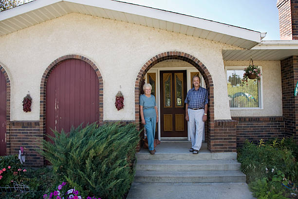 istock Seniors at their vacation home 172517930