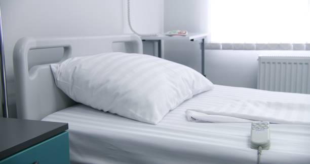 istock Comfortable beds and modern equipment in medical facility 1725234548