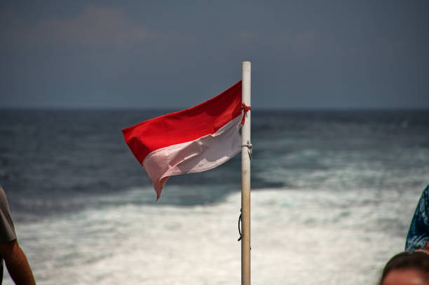 istock Indonesian flag waving in the wind 1725338065