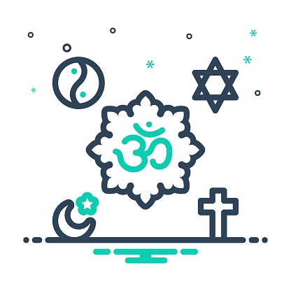Icon for religious, virtuous, devout, pious, salvation, spiritual, islam, belief, star of david, hinduism, christianity