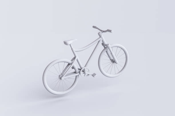 istock 3D rendering of mountain biking. 1725461796