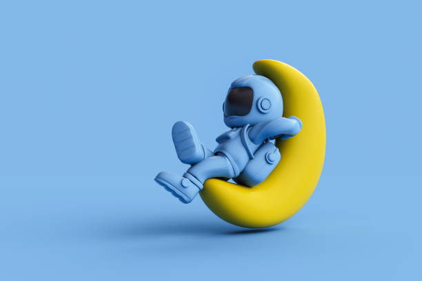 Astronaut, Astronomy, Color Image, Digitally Generated Image, Galaxy