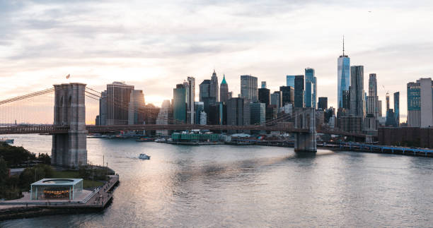 istock New York Lower Manhattan Downtown at dusk 1725472409