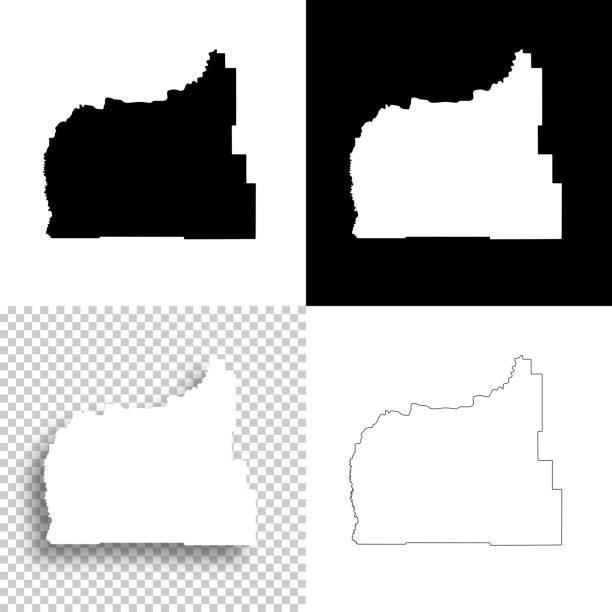 Garfield County, Montana. Maps for design. Blank, white and black backgrounds Map of Garfield County - Montana, for your own design. Four maps with editable stroke included in the bundle: - One black map on a white background. - One blank map on a black background. - One white map with shadow on a blank background (for easy change background or texture). - One line map with only a thin black outline (in a line art style). The layers are named to facilitate your customization. Vector Illustration (EPS file, well layered and grouped). Easy to edit, manipulate, resize or colorize. Vector and Jpeg file of different sizes. garfield county montana stock illustrations