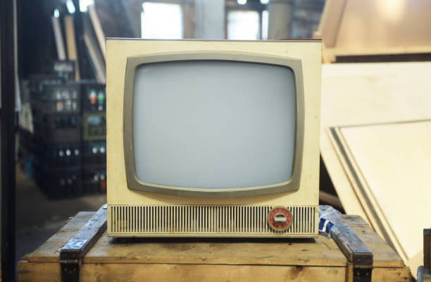 istock The old TV on the isolated.Retro technology concept. 1725516148
