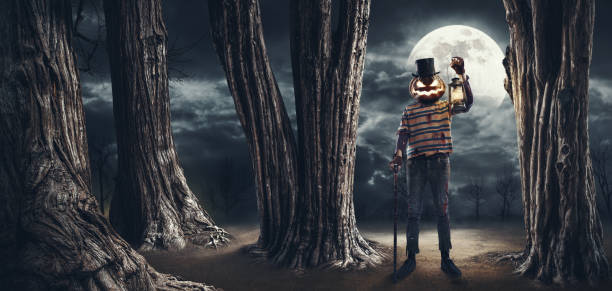 istock Scary Halloween monster in the forest 1725535285