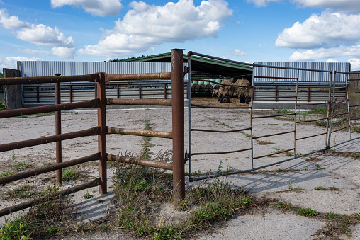 Gate to a farm near Dargun in Mecklenburg Western Pomerania