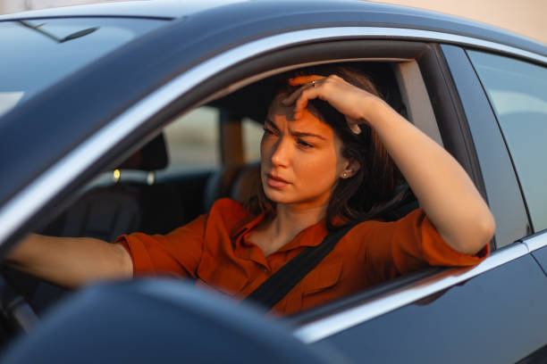 istock Depressed young woman driver sitting inside car, feeling doubtful confused about difficult decision suffering from personal psychological problem, burnout, quarrel break up with boyfriend, life crisis 1725578248