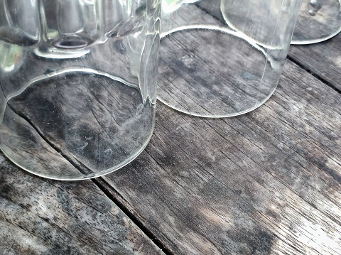 Glass & Wooden Table