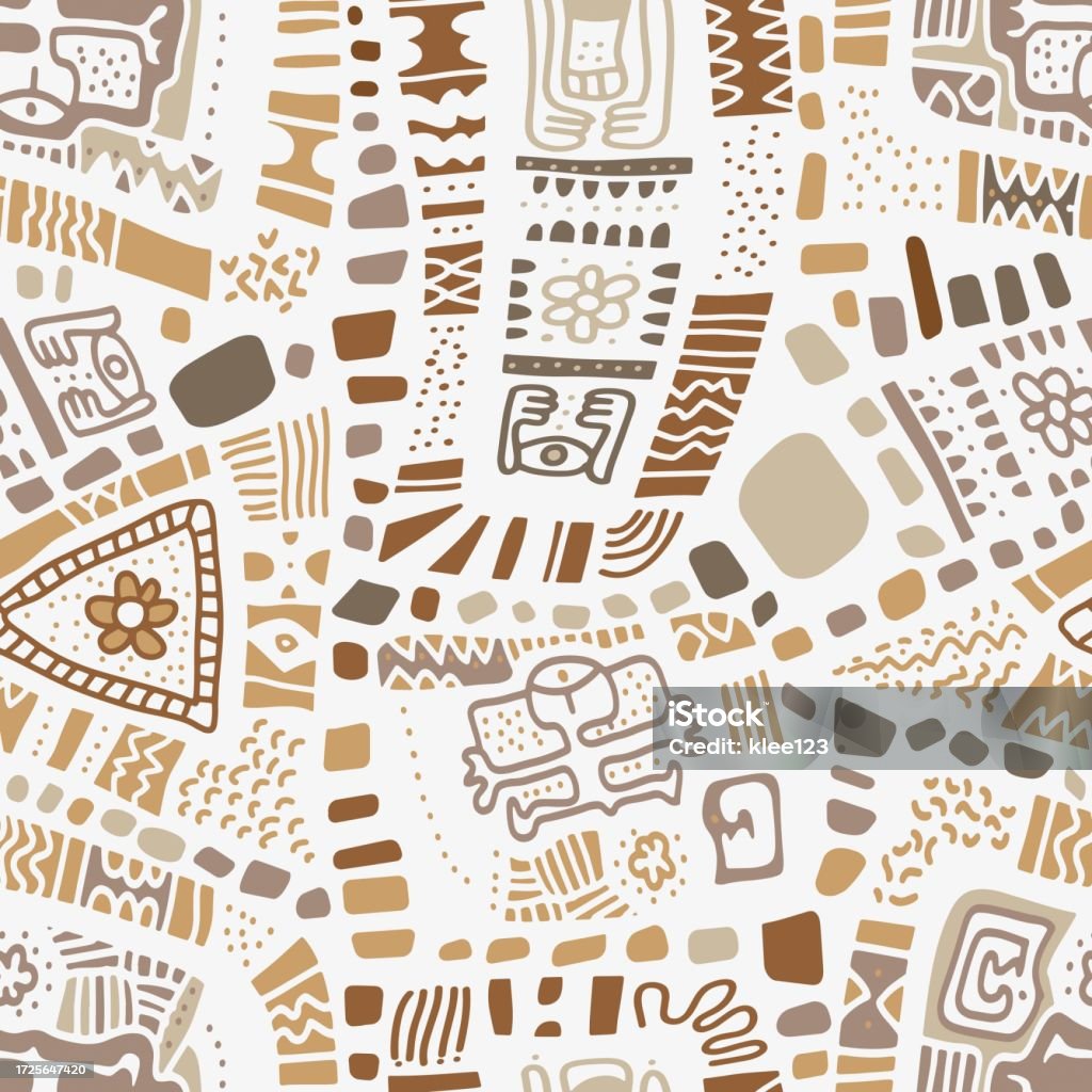 Aztec Inca Patterns Blue Aztec Inca Pattern Stock Illustration - Download Image Now - Abstract ...