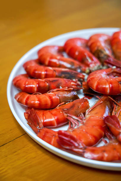 istock A plate of fresh and delicious boiled prawns 1725650317