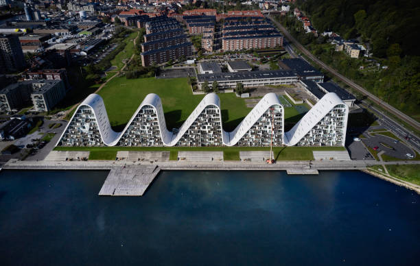 istock Drone point of view of Vejle from the waterfront 1725720666