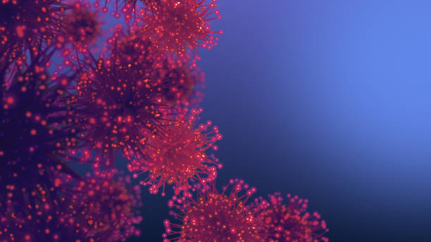 istock Viruses or microbes, jellyfish, invertebrate organisms, with copy space. 1725797854
