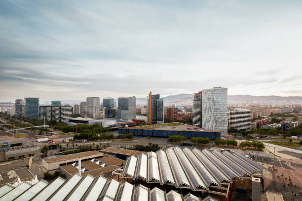 Solar Power Plant in modern city