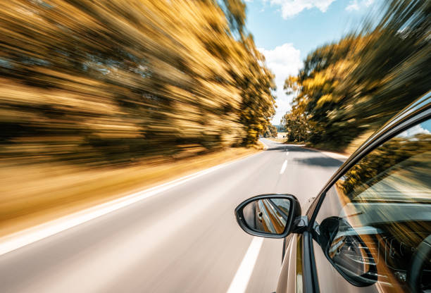 istock A car is driving on the highway, the environment is blurred 1725843240