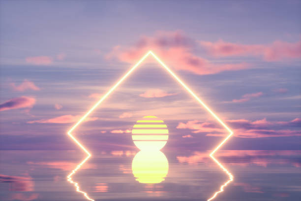 istock Surreal landscape for innovation and technology, conceptual futuristic abstract background 1725875229