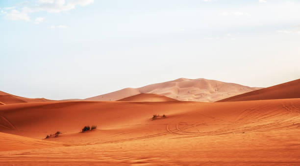 wydmy erg chebbi na saharze w pobliżu merzouga, maroko - pictorially zdjęcia i obrazy z banku zdjęć