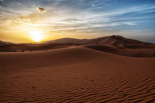 istock Sand dunes in the great Sahara desert in Morocco 1725879631