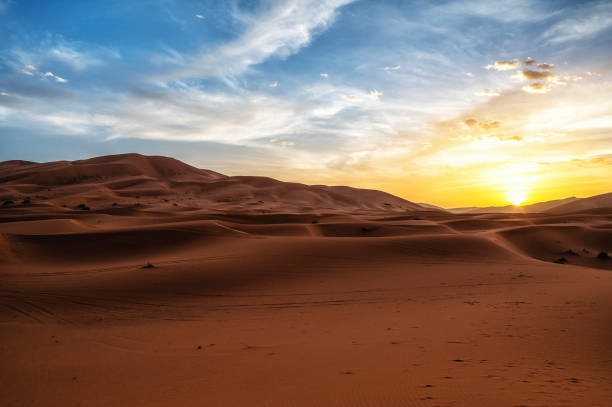 istock Sand dunes in the great Sahara desert in Morocco 1725880066