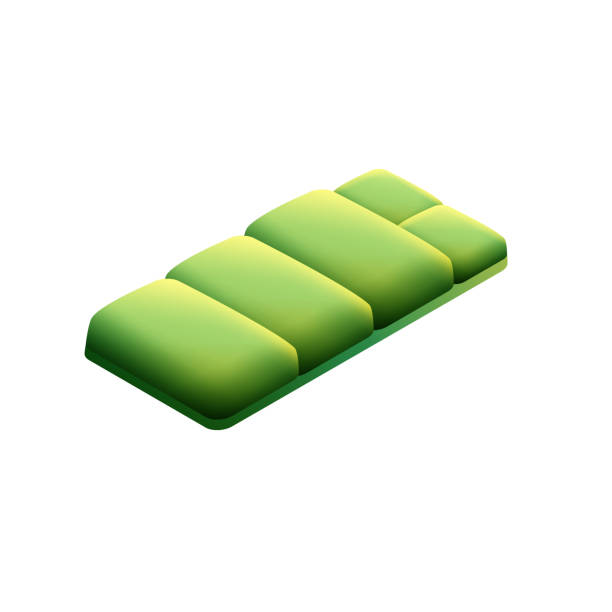 istock Vector Illustration of Sleeping Bag Isometric Icon and Three Dimensional Design. Camp, Caravan, Camping Tent, Hiking, Adventure, Travel, Outdoor, Forest, Tree, Mountain, Picnic, Nature. 1725925685