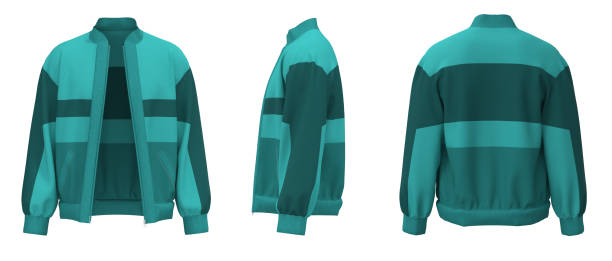 istock Jacket isolated. Sweater jacket with zipper 1725925694