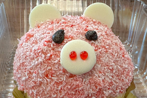 Animal shaped sweet food.