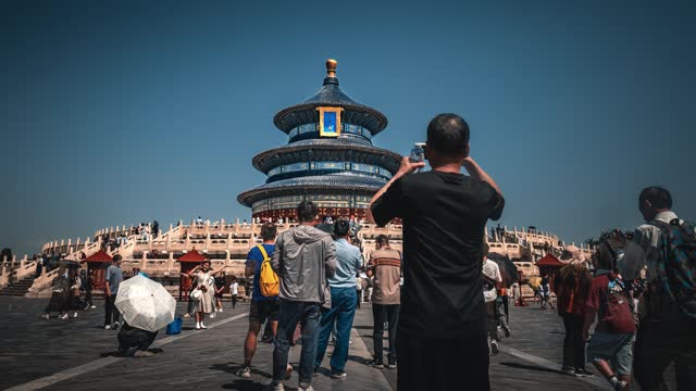 Time-lapse video of the Temple of Heaven in Beijing, China.