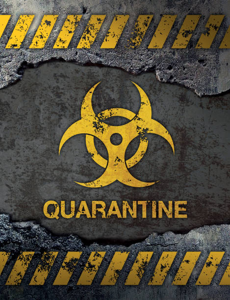 istock Quarantine sign on concrete cement wall background 1726017527
