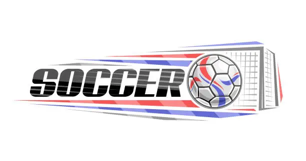 Vector illustration of Vector logo for Soccer