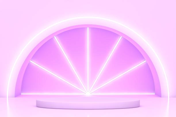 istock Abstract background for 3D product presentation, empty product stand 1726068899