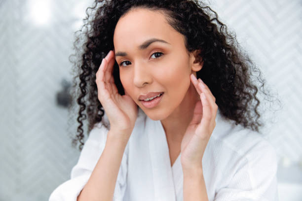 istock Bathroom Beauty: Woman in the Mirror 1726070123