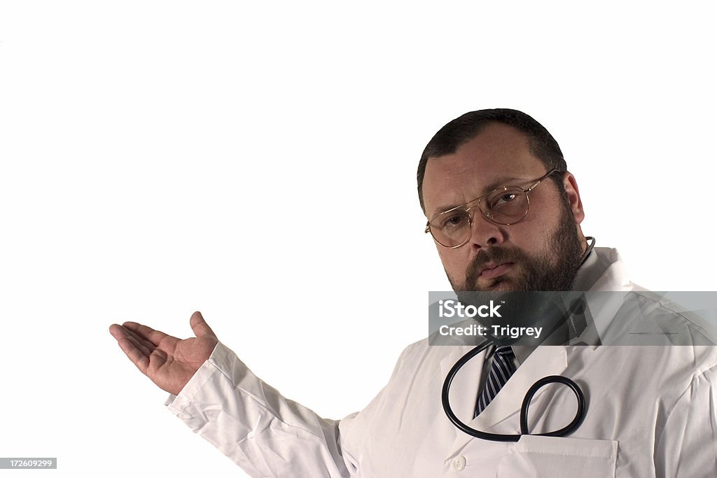 Doctor 07 -- Presentation Doctor series. All on white backgrounds. Business Stock Photo