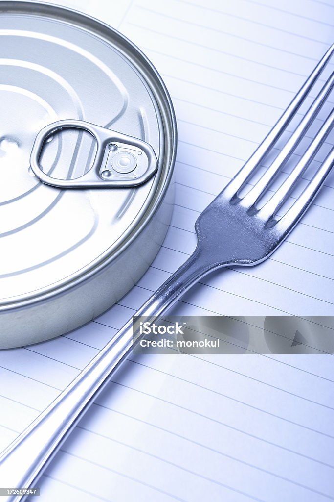 There is a free lunch! Fork Alertness Stock Photo