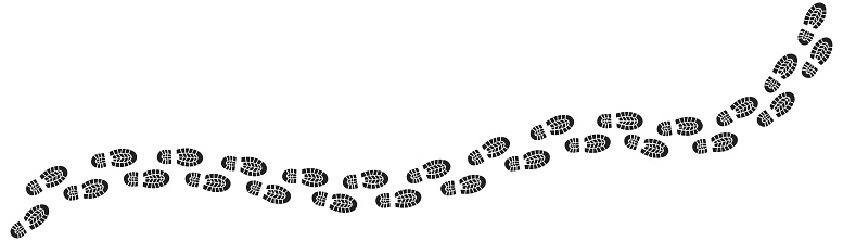 Step Footprints Paths Footstep Prints And Shoe Steps Shoe Tread ...