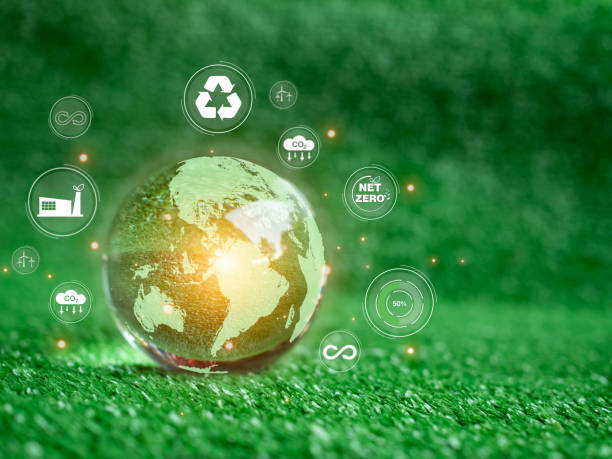 istock CO2 emission reduction concept, clean and friendly environment without carbon dioxide emissions. Planting trees to reduce CO2 emissions, environmental protection concept. 1726130685