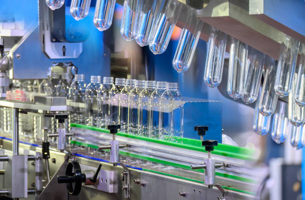 istock Abstract scene the hi-technology drinking water manufacturing process. 1726131231