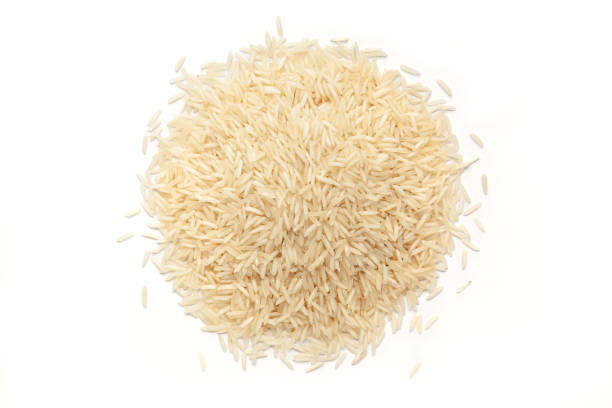 istock Pile of organic White rice (Oryza sativa). 1726140048