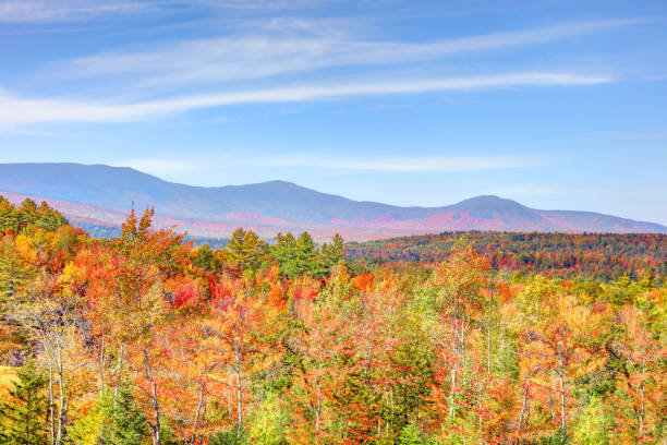 saddleback mountain in rangeley, maine - saddleback mountain stock-fotos und bilder