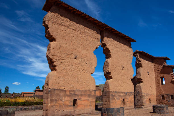 istock Raqchi, Inca archaeological site in Cusco, Peru (Ruin of Temple of Wiracocha) at Chacha,South America 1726173944