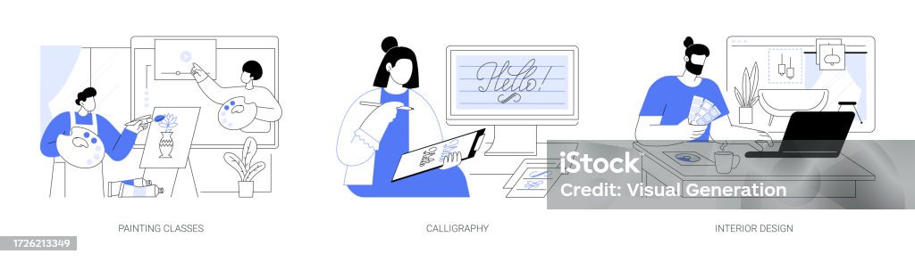 Creativity Development Isolated Cartoon Vector Illustrations Se Stock ...